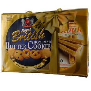 福建福利# GPR 金罐 英式皇家曲奇饼干908gx2盒+威化卷144gx2盒 29元(58，买1赠1)