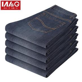 W&G 男士中腰直筒修身牛仔裤 19元包邮(119-100)