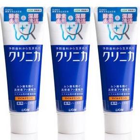 LION 狮王 CLINICA 酵素洁净立式牙膏130gx3+赠洁净防护牙膏 130gx3支 72元