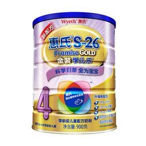华北/华东：惠氏  S-26金装学儿乐学龄前儿童配方奶粉900g 87.5元包邮