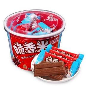 手机端：德芙 脆香米牛奶巧克力碗装216g 19.9元