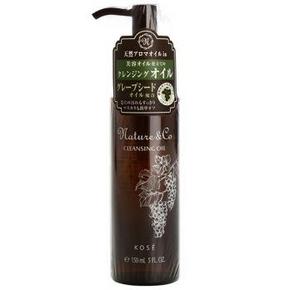 高丝(KOSE)娜蔻葡萄籽洁颜油150ml +妍皙化妆棉80片 59元