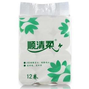 顺清柔 卫生纸 超洁3层110g无芯卷纸x12卷装 7.8元(15.5，199-100)