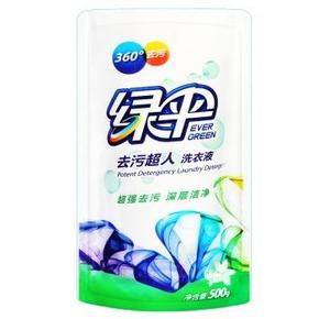 手慢无，0点好价#绿伞去污超人洗衣液500g*袋 1.1元