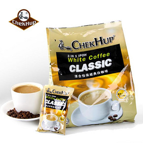 限华南：马来西亚进口 泽合怡保 3合1白咖啡600g 折16.8元(36.8，100-60)