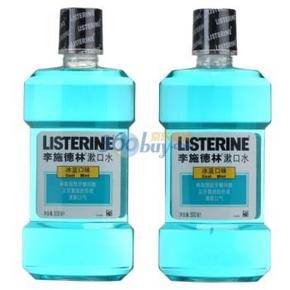 李施德林 漱口水 冰蓝口味500ml*2瓶+再送500ml 49.9元(折16.6/瓶)