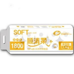 顺清柔  出口装3层180gx10卷x5件+顺清柔 抽纸3层100抽x6包 51.9元(100.9-50)
