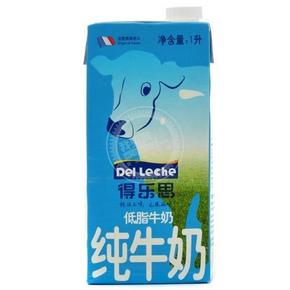 限华南：得乐思 低脂牛奶1L 5.9元