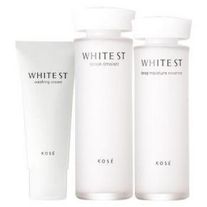 高丝 妍皙润白3件组 精华液120ml+润肤水130ml+洗颜霜100g 49.5元(99，199-100)