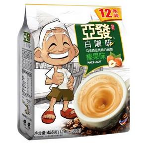 手机端：亚发 AhHuat 榛果味白咖啡 456g 19.9元(可满减)