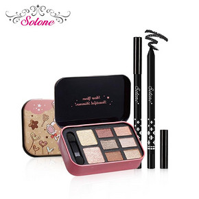 双11预售# solone 缤纷乐园 8色眼影盒+眼线胶笔  64元(10定金+54尾款)