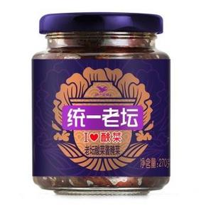 白菜价# 统一老坛 i love 酸菜 老坛酸菜酱腌菜 270克 1.1元(日常10+)