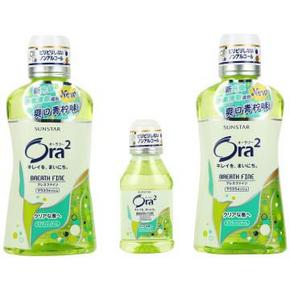 Ora2 皓乐齿 净澈气息漱口水460mlX2瓶装+赠舒适达牙膏25g 17.8元(34.5，199-100)