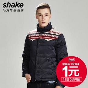 提前领券# SHAKE华菲型格 立领羽绒服 1元包邮(301-300券)