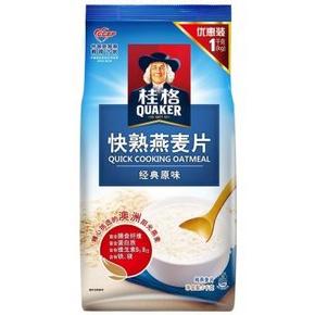 桂格（Quaker） 快煮燕麦片 1000g 9.9元