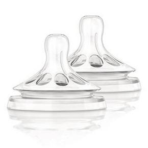 PHILIPS 飞利浦 AVENT 新安怡 SCF654/27 宽口径硅胶奶嘴 4孔对装 34.5元