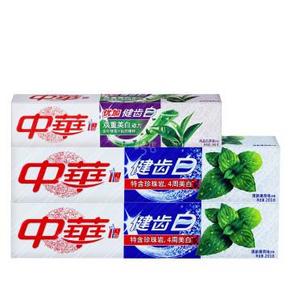 凑单品：中华 健齿白清新薄荷味牙膏 200gX2支+ 赠90g 9.9元