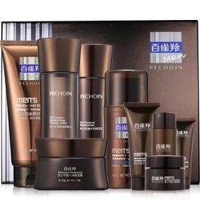 手机端# 百雀羚 男士活力劲爽护肤礼盒 约55元(111.1，199-100)