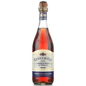 手机端：CAVICCHIOLI 卡维留里 蓝布鲁斯 甜桃红 低泡葡萄酒 750ml 19.9元