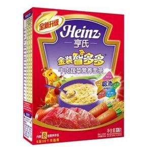 Heinz 亨氏 金装智多多牛肉蔬菜营养面条336gx8盒 106.4元(206.4-100)