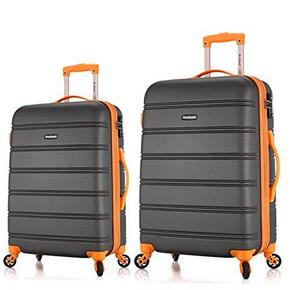 Rockland 中性 万向轮拉杆箱套装 CF160 钛晶灰 20+24寸 399元包邮(599-200)