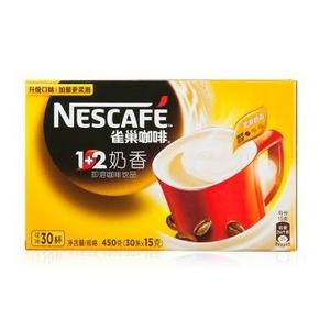 Nestle 雀巢 咖啡1+2奶香 30条 450g 折18元(31.9，99-45)
