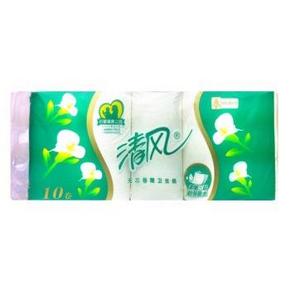 清风（APP）无芯卷纸 马蹄莲 3层80克卫生纸*10卷 7.9元