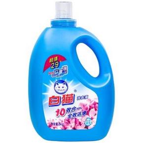 白猫 无磷洗衣液3kg 15.6元(9.9，199-100)