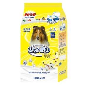 珍宝 SANPO 宠物什锦牛奶球成犬狗粮 10kg(500g*20袋) 50元(99，199-100)