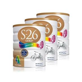 Wyeth 惠氏 金装S26系列婴儿奶粉 4段 900gx3罐  241元包邮(券后，折80元/罐)