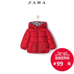 双11提前购物车# ZARA 童装 连帽绗缝外套 99元包邮