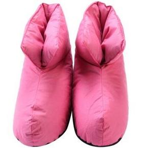 手机端# 斯诺曼（snowman） 冬季羽毛鞋 均码  玫红色  9.9元(日常39)