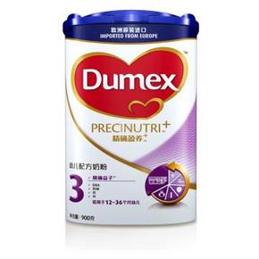 Dumex 多美滋 爱尔兰进口 精确盈养+ 幼儿配方奶粉 3段900g 99元包邮