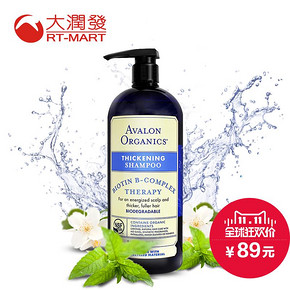 阿瓦隆 维他命B族防脱洗发水 946ml 89元