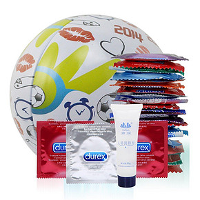 欢乐啪啪啪# Durex 杜蕾斯 超薄避孕套组合17只+润滑剂20g 29.9元