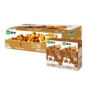 蒙牛 早餐奶核桃味利乐包250ml×24盒 34.9元(49.9，99-30)