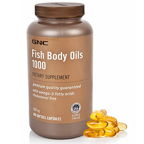 双重优惠# GNC 健安喜 深海鱼油软胶囊1000mg*180粒 69元（199-130）