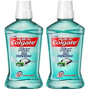 Colgate 高露洁 草本盐爽漱口水500mlx2瓶 31.9元(63.8，下单5折)