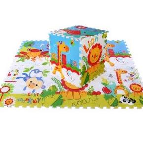 费雪FisherPrice双面婴儿爬行垫拼图 折50元(98，199100)