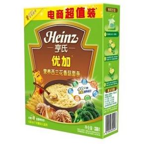 亨氏 (Heinz) 优加营养西兰花香菇面条336g 8.8元