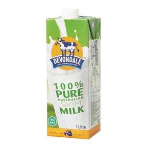DEVONDALE德运 脱脂牛奶 纯牛奶 1L  9.9元(买一送一)