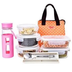 TAFUCO 泰福高  T-7608 耐热抗菌玻璃保鲜盒8件套 折69.5元(139，199-100)