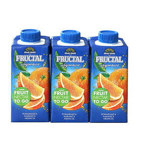 弗拉卡特FRUCTAL 橙子汁饮料 200ml*6 8.9元