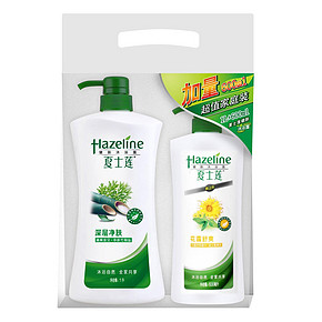 HAZELINE 夏士莲 深层净肤沐浴露1000ml+花露舒爽沐浴露600ml 约17元(29，199-100)