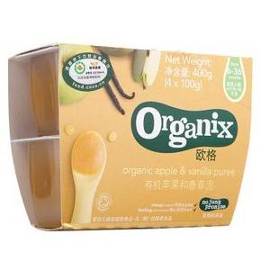 手机端：Organix 欧格 有机苹果和香草泥 4瓶x100g 11元