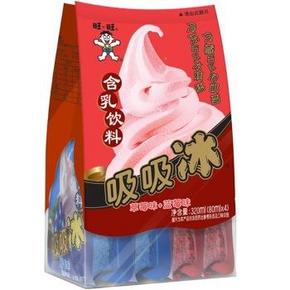 旺旺 吸吸冰 综合包 草莓+蓝莓 80ml*4包 折3.9元(4.9，5件8折)