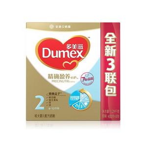 多美滋 精确盈养较大婴儿奶粉2段400gx3包+赠辅食特供装  99元包邮