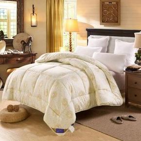 手机端# 迎馨 床品家纺 双人加厚冬被芯(米黄) 200*230cm 99元包邮