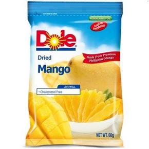 双重优惠：菲律宾进口 Dole都乐 芒果干60g 约3.3元(12.9，买1送1再99-50)