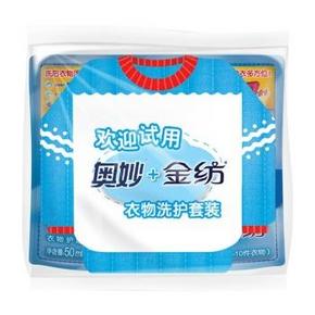 凑单优品# 金纺 清新柔顺护理剂50g*2+奥妙洗衣液30g  1元